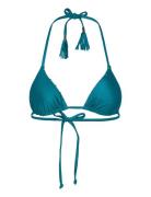 Aqua Triangle Swimwear Bikinis Bikini Tops Triangle Bikinitops Blue Hu...