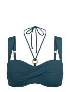 Summer Twist Dp Swimwear Bikinis Bikini Tops Wired Bikinitops Blue Tri...