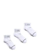Please Recycle Quarter Crew Sock Sport Sport Clothing Sport Socks Whit...