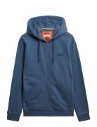 Essential Logo Zip Hoodie Hb Tops Sweatshirts & Hoodies Hoodies Navy S...