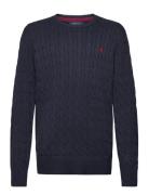 Cable-Knit Cotton Sweater Tops Knitwear Pullovers Navy Ralph Lauren Ki...