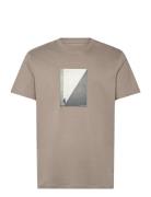 T-Shirt Tops T-Kortærmet Skjorte Beige Armani Exchange