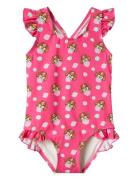 Nmfmaria Pawpatrol Swimsuit Cplg Badedragt Badetøj Pink Name It