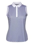 W Cloudspun Scallop Sl Polo Sport Women Sport Clothing Sports Tops & T...