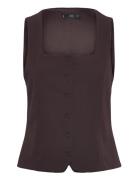 Slim-Fit Suit Waistcoat Blazers Sleeveless Blazers Brown Mango
