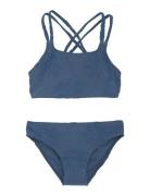 Bikini W. Structure Bikini Blue Color Kids