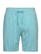 Cotton Terry Jacquard Shorts Bottoms Shorts Sweat Shorts Blue Scotch &...
