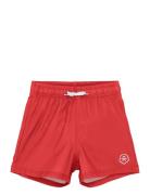 Swim Shorts, Solid Badeshorts Red Color Kids