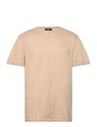 Thomas Knitted T-Shirt Tops T-Kortærmet Skjorte Cream Clean Cut Copenh...