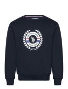 Anniv 5 Reg Uspa Uni Sw Tops Sweatshirts & Hoodies Sweatshirts Navy U....