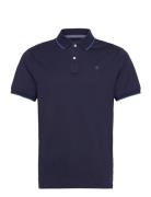 Tipped Jersey Polo Designers Polos Short-sleeved Navy Hackett London