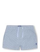 Osjted Stripe Seersucker Swim Acc Badeshorts Blue ONLY & SONS