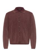 Shield Cable Cardigan Tops Knitwear Cardigans Burgundy Daily Paper