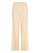 Lr-Naja Bottoms Trousers Linen Trousers Cream Levete Room