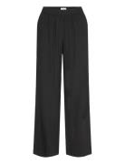 Lr-Naja Bottoms Trousers Linen Trousers Black Levete Room