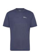 Vonnan S/S T M Sport T-Kortærmet Skjorte Navy Jack Wolfskin