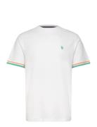 Nils Com Pi Uspa M Tee Tops T-Kortærmet Skjorte White U.S. Polo Assn.
