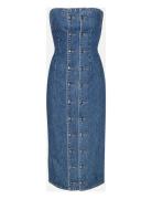 Denim Button Detail Dress Dresses Bodycon Dresses Blue ROTATE Birger C...