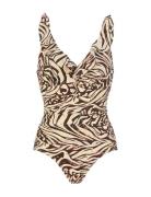 Swimsuit Badedragt Badetøj Multi/patterned Damella Of Sweden