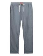 Merchant Linen Pant Bottoms Trousers Linen Trousers Blue Superdry