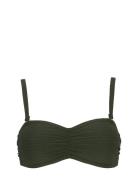Bikinibra Padded Swimwear Bikinis Bikini Tops Bandeau Bikinitops Green...