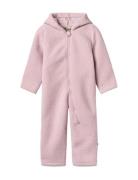 Fleece Suit Allo Outerwear Fleece Outerwear Fleece Coveralls Pink Whea...
