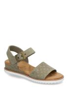 Womens Bobs Desert Kiss Sandal Sandal Med Hæl Black Skechers