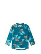 Swim Shirt, Tuvalu Sport T-shirts Long-sleeved T-Skjorte Blue Reima