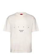 Duwrite Designers T-Kortærmet Skjorte Cream HUGO