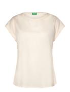 Blouse Tops T-shirts & Tops Short-sleeved White United Colors Of Benet...