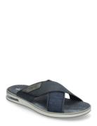 29083-14 Shoes Summer Shoes Sandals Pool Sliders Navy Rieker
