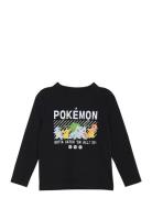 T-Shirt Ls Tops T-shirts Long-sleeved T-Skjorte Black Minymo