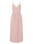 Yasmivu Strap Long Dress S. Knælang Kjole Pink YAS