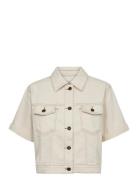 Mmlette Clay Jacket Jakke Denimjakke Cream MOS MOSH