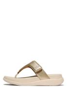 F-Mode Go Adjustable Flatform Toe-Post Sandals Sandal Med Hæl Beige Fi...