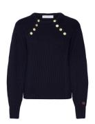 Tamra Sweater Designers Knitwear Jumpers Navy BUSNEL