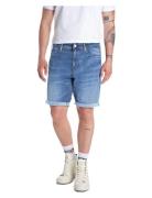 Rbj.981 Short Shorts Tapered 573 Eco Plus Bottoms Shorts Denim Blue Re...