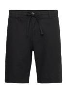 Linen Shorts Bottoms Shorts Casual Black Lindbergh