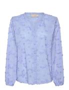 Blouse From Freequent In A Light Material With Allover 3D Floral Embro...