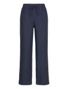Bs Iris Pants Bottoms Trousers Wide Leg Navy Bruun & Stengade