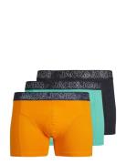 Jacpete Solid Trunks 3 Pack Boxershorts Orange Jack & J S