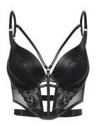Nadia Padded Underwired Longline Push-Up Bra Lingerie Bras & Tops Push...