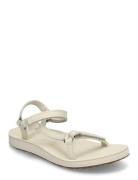 Original Universal Slim Leather Flade Sandaler Cream Teva