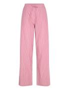 Stripel Pants Pyjamas Nattøj Pink Becksöndergaard
