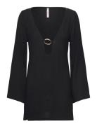 Beach Ls Ring Dress Badetøj Black Hunkemöller