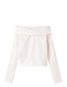 Nlfnove Ls Offshoulder Top Tops T-shirts Long-sleeved T-Skjorte Pink L...