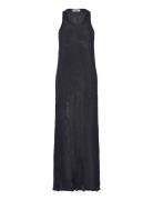 Smash Dress Deep Blue Melange Maxikjole Festkjole Black Hope