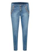 Crholly Jeans - Baiily Fit 7/8 Bottoms Jeans Slim Blue Cream