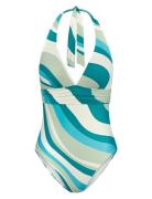Summer Mix & Match Op Plunge Pt Badedragt Badetøj Multi/patterned Triu...