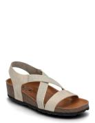 Maia Sandal Med Hæl Beige Axelda